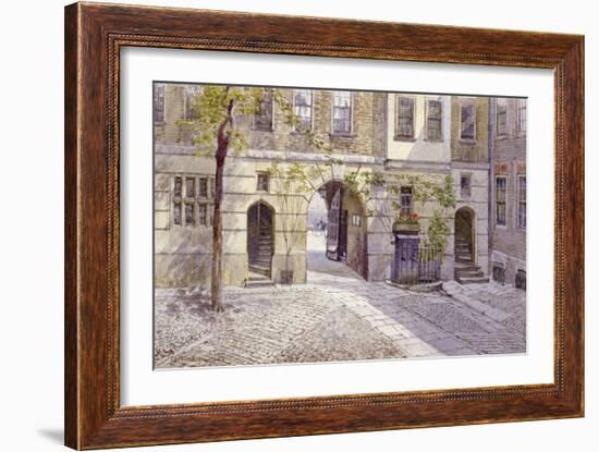 View from the Entrance of Staple Inn, London, 1882-John Crowther-Framed Giclee Print