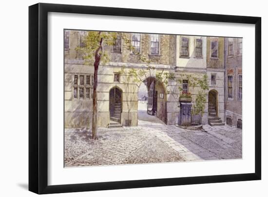 View from the Entrance of Staple Inn, London, 1882-John Crowther-Framed Giclee Print