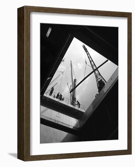 View from the Hold of the Manchester Renown, Manchester, 1964-Michael Walters-Framed Photographic Print