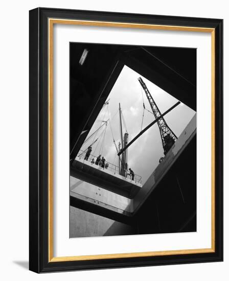 View from the Hold of the Manchester Renown, Manchester, 1964-Michael Walters-Framed Photographic Print