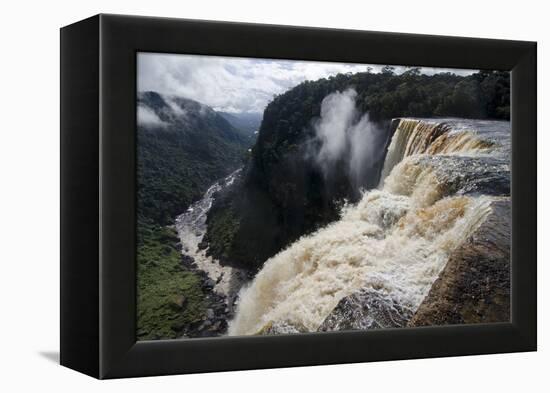 View from the Kaieteur Falls Rim into the Potaro River Gorge, Guyana, South America-Mick Baines & Maren Reichelt-Framed Premier Image Canvas