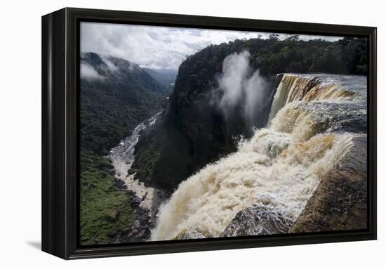 View from the Kaieteur Falls Rim into the Potaro River Gorge, Guyana, South America-Mick Baines & Maren Reichelt-Framed Premier Image Canvas