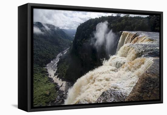 View from the Kaieteur Falls Rim into the Potaro River Gorge, Guyana, South America-Mick Baines & Maren Reichelt-Framed Premier Image Canvas