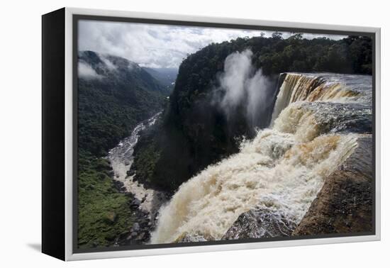 View from the Kaieteur Falls Rim into the Potaro River Gorge, Guyana, South America-Mick Baines & Maren Reichelt-Framed Premier Image Canvas