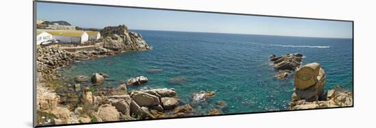 View from the lighthouse in Palamos, Costa Brava, Girona Province, Catalonia, Spain-null-Mounted Photographic Print