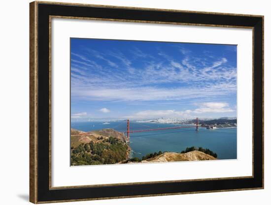 View from the Marin Headlands.-Jon Hicks-Framed Photographic Print