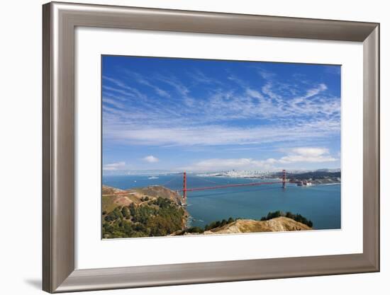 View from the Marin Headlands.-Jon Hicks-Framed Photographic Print