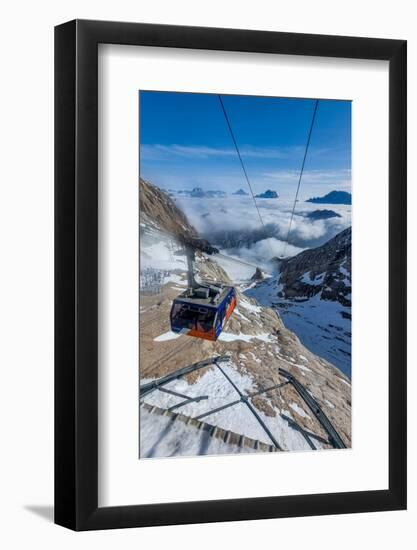 View from the Marmolada mountain over the Dolomites National Park,  South Tyrol, Italy-Michael Runkel-Framed Photographic Print