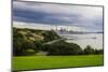 View from the Michael Joseph Savage Memorial at the Tamaki Drive over the Skyline of Auckland-Michael-Mounted Photographic Print