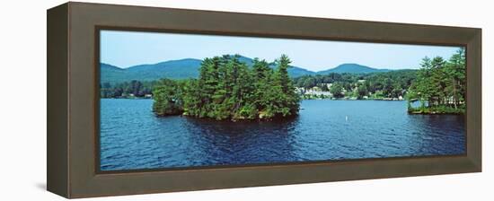 View from the Minne Ha Ha Steamboat, Lake George, New York State, USA-null-Framed Stretched Canvas
