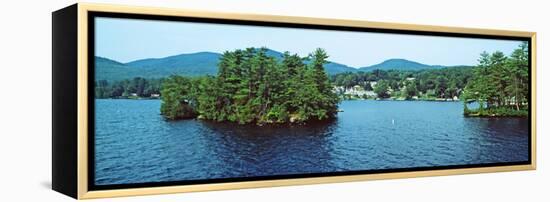 View from the Minne Ha Ha Steamboat, Lake George, New York State, USA-null-Framed Stretched Canvas