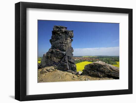 View from the Mittelsteine of the Teufelsmauer, Saxony-Anhalt-Uwe Steffens-Framed Photographic Print