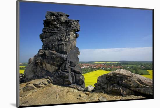 View from the Mittelsteine of the Teufelsmauer, Saxony-Anhalt-Uwe Steffens-Mounted Photographic Print