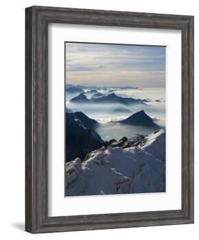 View from the Mount Santis, Appenzell Innerrhoden, Switzerland-Ivan Vdovin-Framed Photographic Print