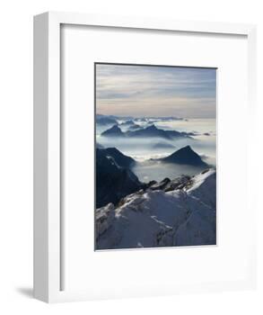View from the Mount Santis, Appenzell Innerrhoden, Switzerland-Ivan Vdovin-Framed Photographic Print