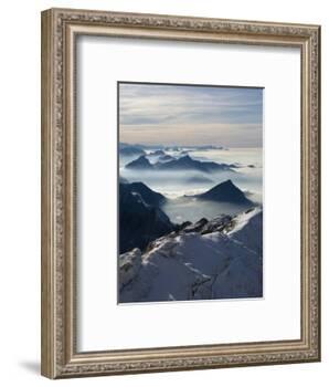 View from the Mount Santis, Appenzell Innerrhoden, Switzerland-Ivan Vdovin-Framed Photographic Print