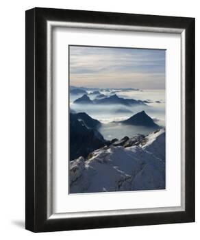 View from the Mount Santis, Appenzell Innerrhoden, Switzerland-Ivan Vdovin-Framed Photographic Print