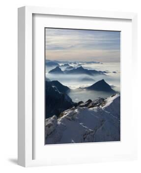 View from the Mount Santis, Appenzell Innerrhoden, Switzerland-Ivan Vdovin-Framed Photographic Print