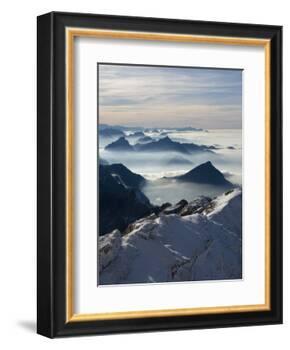 View from the Mount Santis, Appenzell Innerrhoden, Switzerland-Ivan Vdovin-Framed Photographic Print