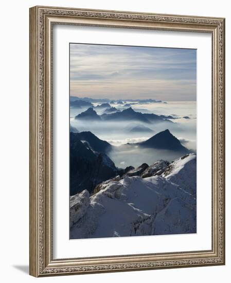 View from the Mount Santis, Appenzell Innerrhoden, Switzerland-Ivan Vdovin-Framed Photographic Print