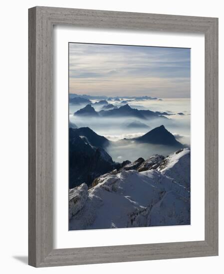 View from the Mount Santis, Appenzell Innerrhoden, Switzerland-Ivan Vdovin-Framed Photographic Print