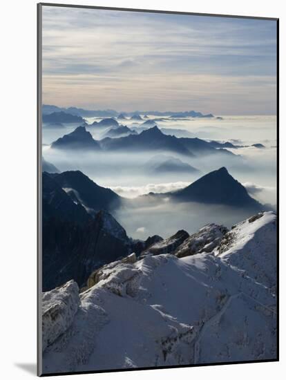 View from the Mount Santis, Appenzell Innerrhoden, Switzerland-Ivan Vdovin-Mounted Photographic Print