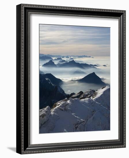 View from the Mount Santis, Appenzell Innerrhoden, Switzerland-Ivan Vdovin-Framed Photographic Print