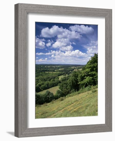 View from the North Downs Near Dorking, Surrey, England, United Kingdom-John Miller-Framed Photographic Print