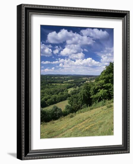 View from the North Downs Near Dorking, Surrey, England, United Kingdom-John Miller-Framed Photographic Print