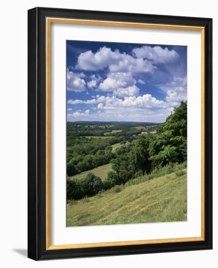 View from the North Downs Near Dorking, Surrey, England, United Kingdom-John Miller-Framed Photographic Print