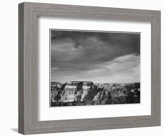 View From The North Rim "Grand Canyon National Park" Arizona. 1933-1942-Ansel Adams-Framed Premium Giclee Print