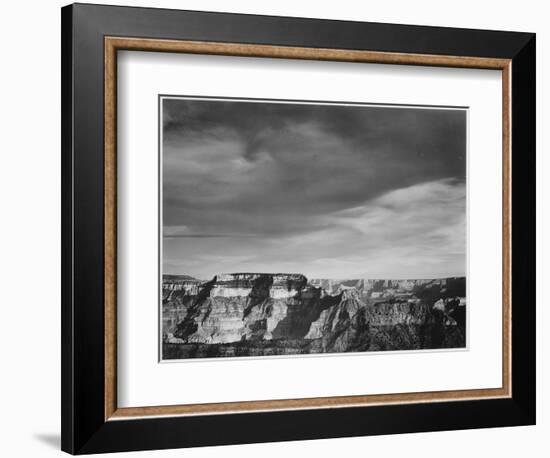 View From The North Rim "Grand Canyon National Park" Arizona. 1933-1942-Ansel Adams-Framed Premium Giclee Print