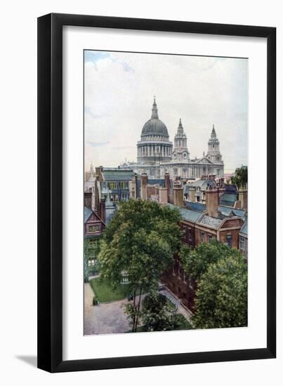 View from the Old Bailey Towards St Paul's Cathedral, London, C1930S-WS Campbell-Framed Giclee Print