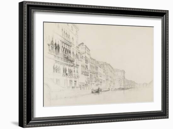 View from the Palazzo Bembo to the Palazzo Grimani-John Ruskin-Framed Giclee Print