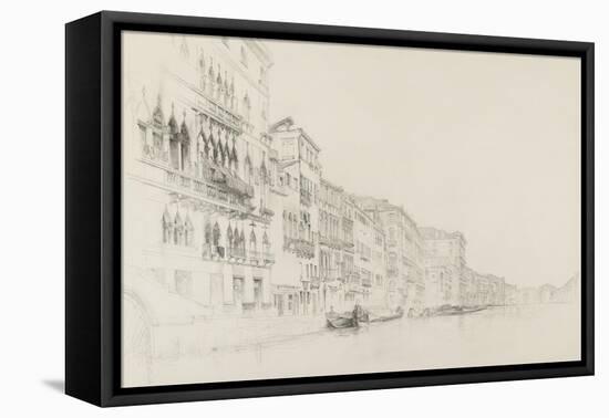 View from the Palazzo Bembo to the Palazzo Grimani-John Ruskin-Framed Premier Image Canvas