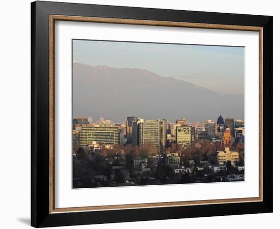 View from the Parque Metropolitano towards the high rise buildings in the financial sector, with th-Karol Kozlowski-Framed Photographic Print