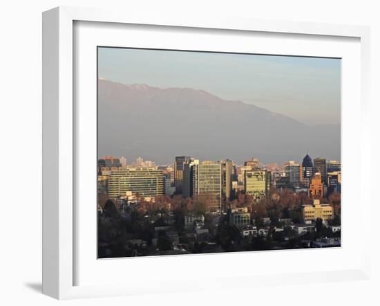 View from the Parque Metropolitano towards the high rise buildings in the financial sector, with th-Karol Kozlowski-Framed Photographic Print