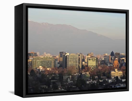 View from the Parque Metropolitano towards the high rise buildings in the financial sector, with th-Karol Kozlowski-Framed Premier Image Canvas