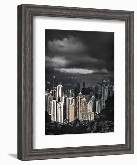 View from the Peak, Hong Kong, China-Julie Eggers-Framed Photographic Print