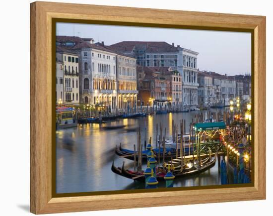 View from the Ponte Di Rialto Along the Grand Canal, San Polo District, Venice, Veneto, Italy-Ruth Tomlinson-Framed Premier Image Canvas