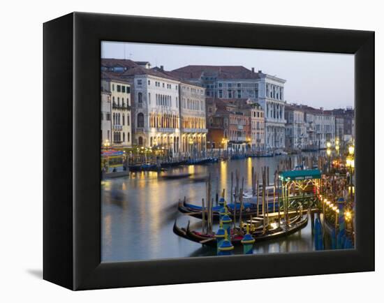 View from the Ponte Di Rialto Along the Grand Canal, San Polo District, Venice, Veneto, Italy-Ruth Tomlinson-Framed Premier Image Canvas