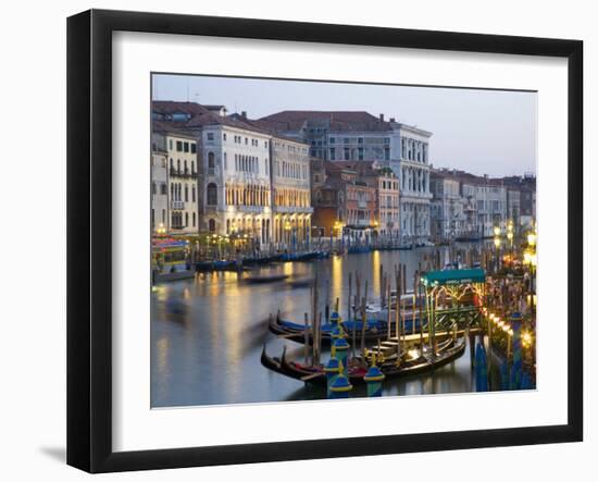 View from the Ponte Di Rialto Along the Grand Canal, San Polo District, Venice, Veneto, Italy-Ruth Tomlinson-Framed Photographic Print