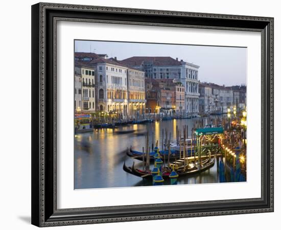 View from the Ponte Di Rialto Along the Grand Canal, San Polo District, Venice, Veneto, Italy-Ruth Tomlinson-Framed Photographic Print