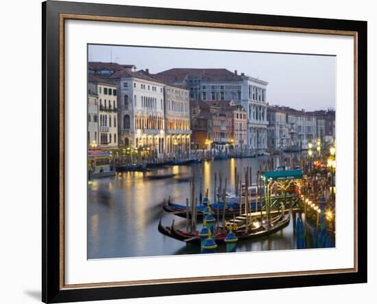 View from the Ponte Di Rialto Along the Grand Canal, San Polo District, Venice, Veneto, Italy-Ruth Tomlinson-Framed Photographic Print