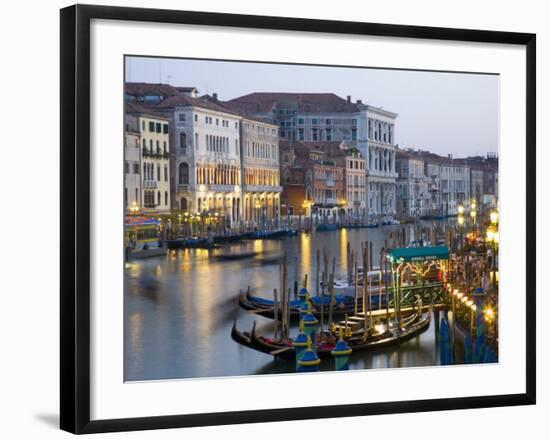 View from the Ponte Di Rialto Along the Grand Canal, San Polo District, Venice, Veneto, Italy-Ruth Tomlinson-Framed Photographic Print