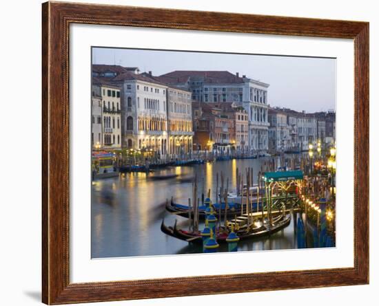 View from the Ponte Di Rialto Along the Grand Canal, San Polo District, Venice, Veneto, Italy-Ruth Tomlinson-Framed Photographic Print