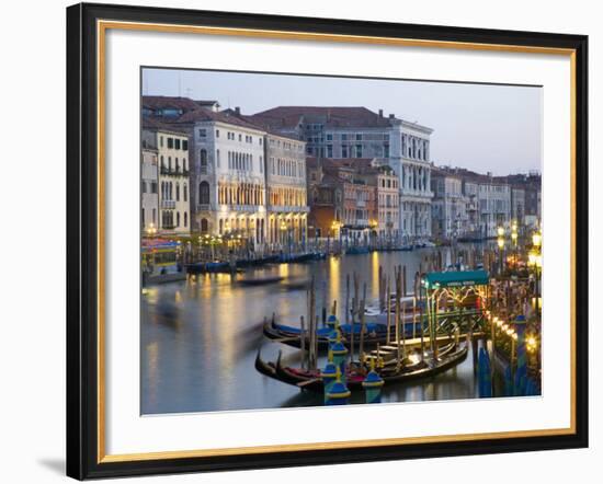 View from the Ponte Di Rialto Along the Grand Canal, San Polo District, Venice, Veneto, Italy-Ruth Tomlinson-Framed Photographic Print