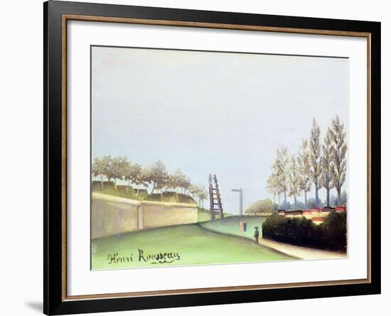 View from the Porte de Vanves, Paris, 1909-Henri Rousseau-Framed Giclee Print