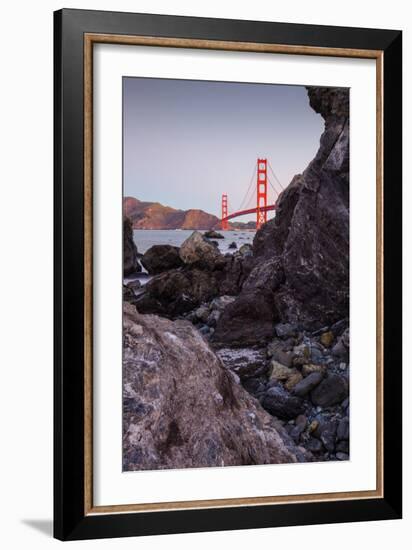 View From The Rocks , Golden Gate Bridge, San Francisco-Vincent James-Framed Photographic Print