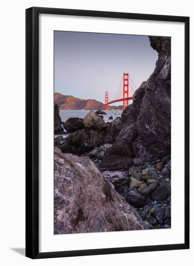View From The Rocks , Golden Gate Bridge, San Francisco-Vincent James-Framed Photographic Print